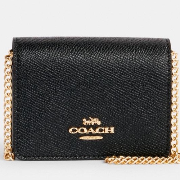 Coach Leather Mini Wallet On A Detachable Chain - Picture 5 of 9